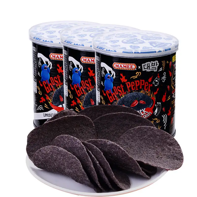 45g Mommy Malaysian Ghost Pepper Potato Chips Casual Puffed Food Canned Exotic Snacks Crispy  Chips