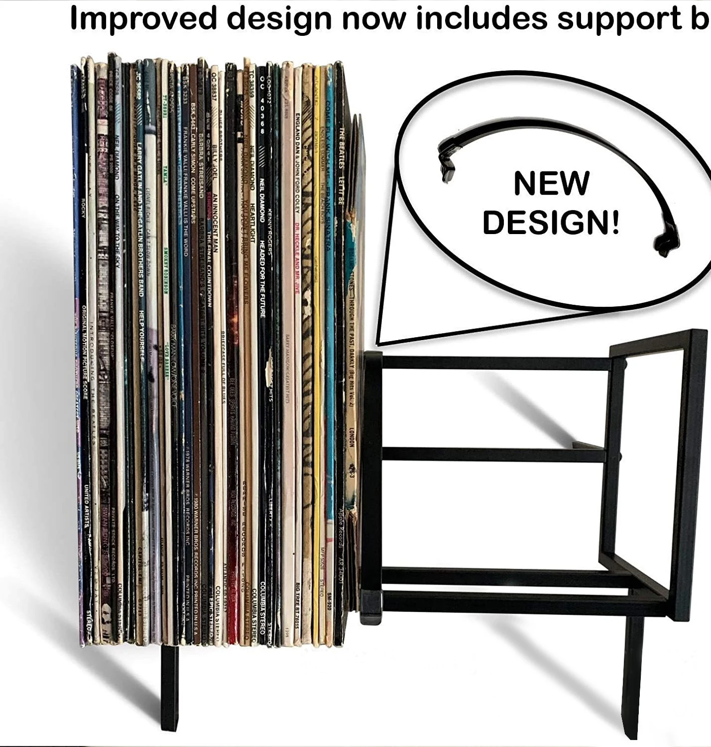 CD Holder Record turntable display rack metal stand for Vinyl Record Storage Rack