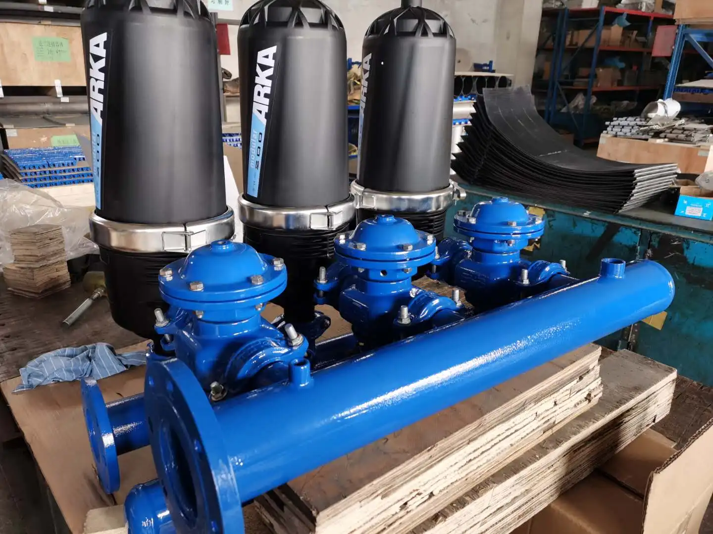 Backwash valve for irrigation water