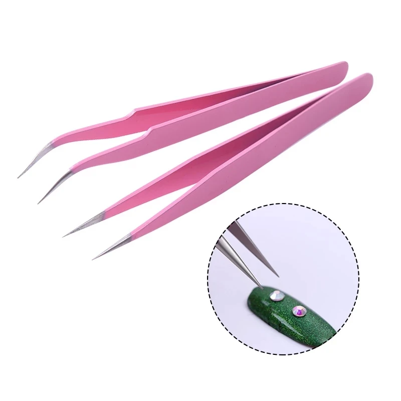 
Wholesale Durable Gold Stainless Steel Nail Tools Nail Art Tweezers For Manicure  (1600142047051)