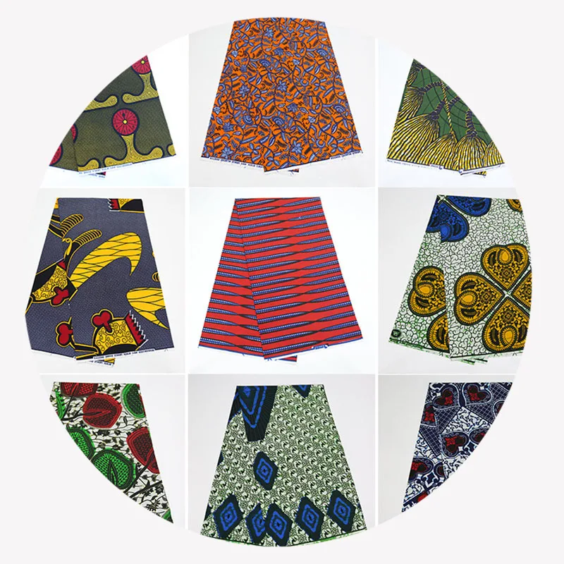 Cotton batik double-sided printed African batik cloth Batik ethnic style African printed cloth