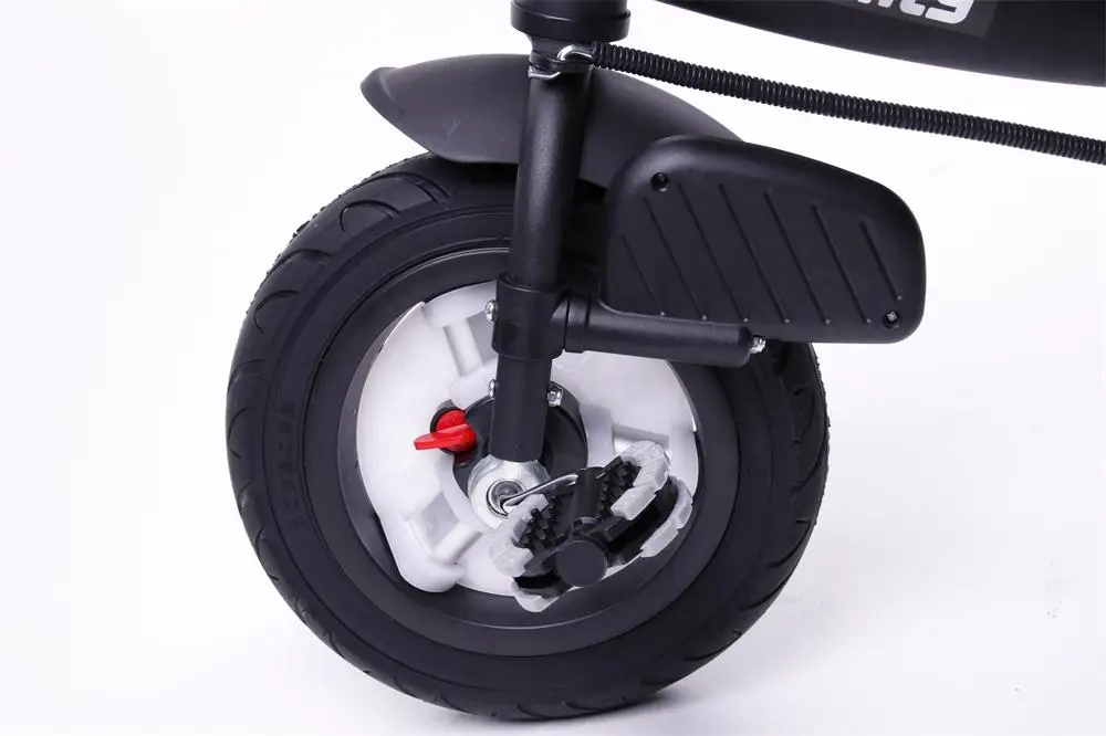 Trimily  T306F Children tricycle Kid Trike Kid Trike Stroller With Canopy Push Bar And Rear Basket for Storage