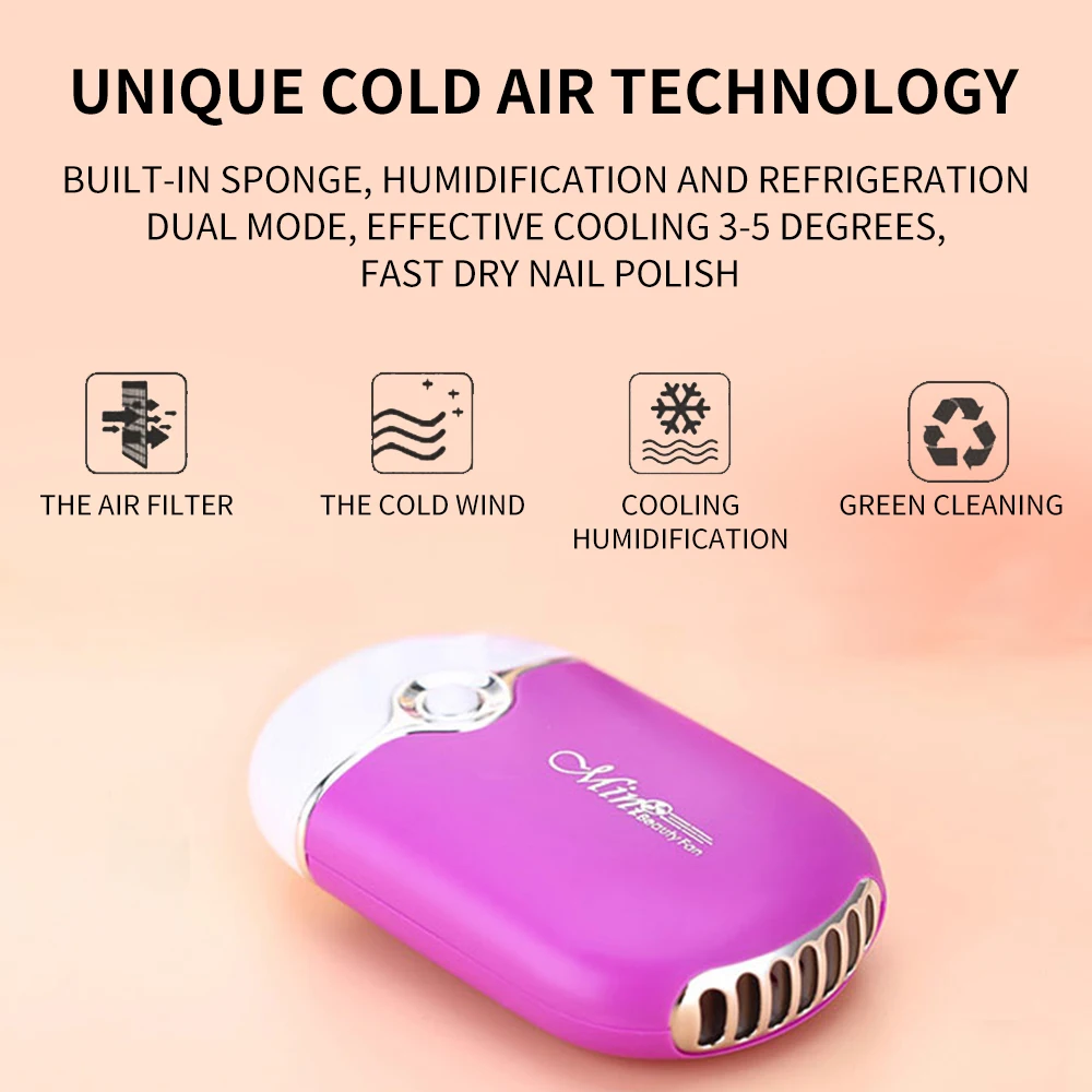 Usb Table Cooler Rechargeable Hand Small Handy Held Electric Fans Mist Bladeless Handheld Portable Handheld Mini eyelash Fan