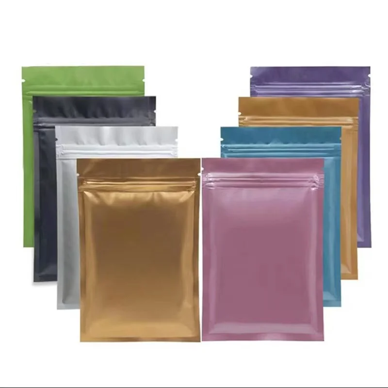 Color Printed Small Zip Bag  Metallized Plastic Smell Proof Mylar Bags Frosted Mini Ziplock Bags For Agriculture