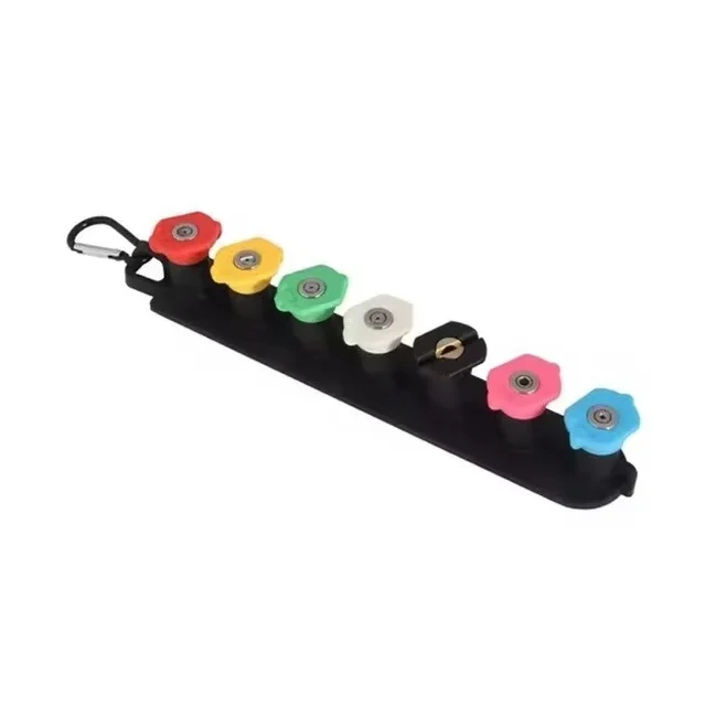 4500 PSI Set of 5 with Nozzle Holder Multiple Degrees Rinse 1/4 Quick Connect Accessories