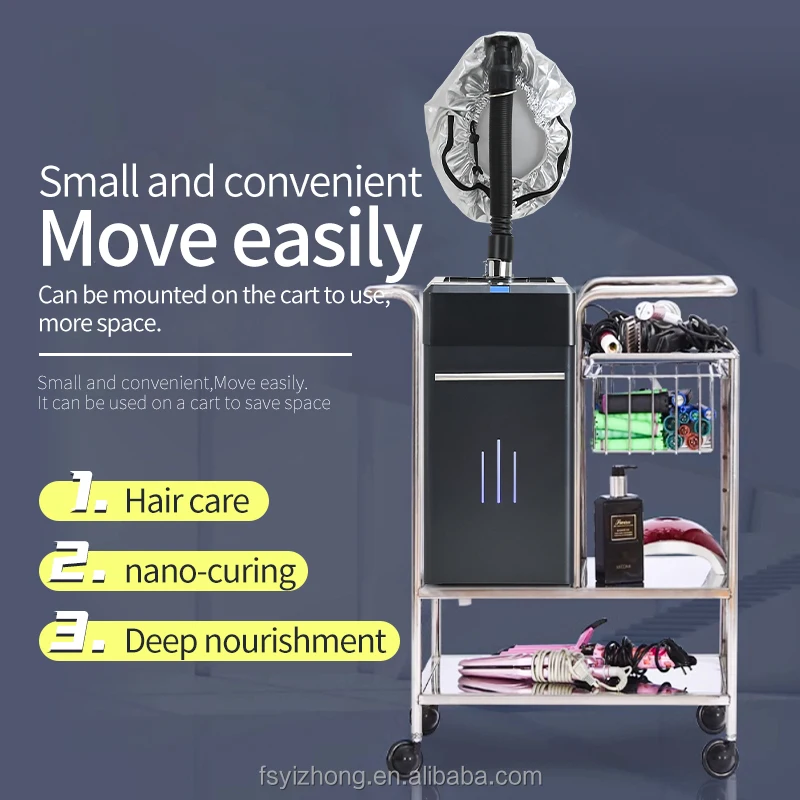 Top Manufacturer Professional Cap Bonnet Ionic Micro Mist Micromist Hair Salon Steamer Machine with Care Hari SPA Care Treatment