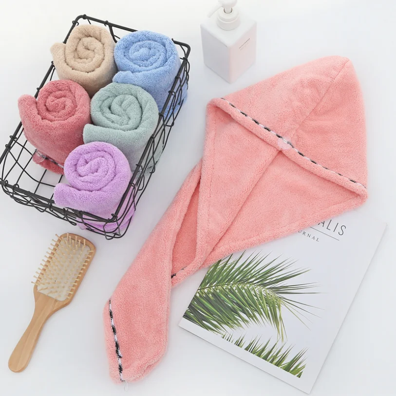 Towel manufacturers microfiber hair turban wrap quick dry hair trban salon microfibre after shower hair drying