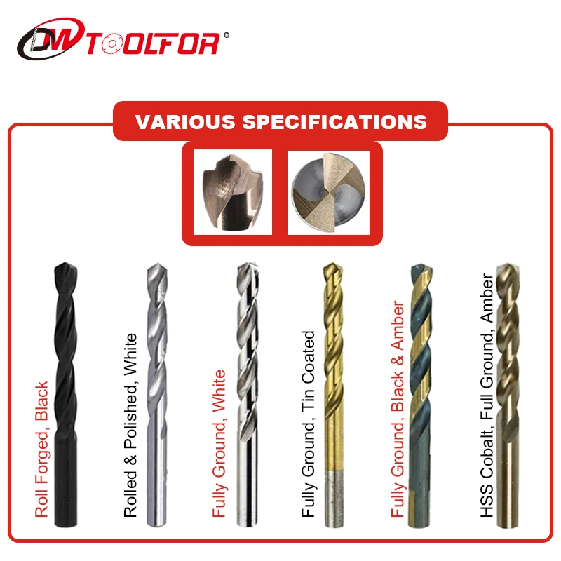 DIN340 hss long twist drill bit for drilling metal