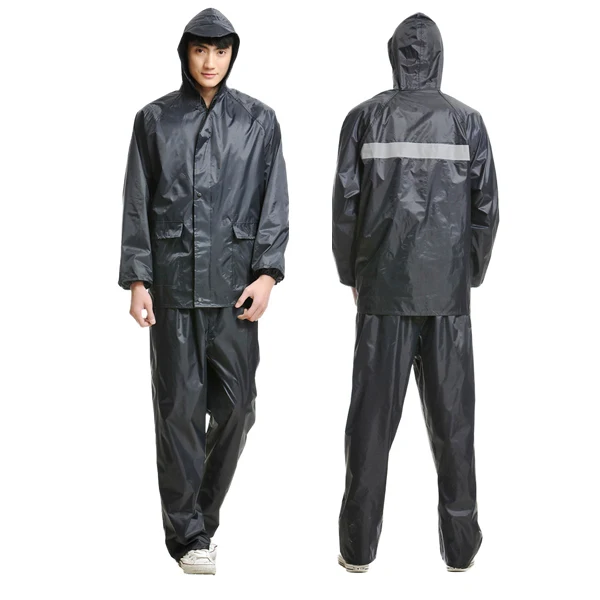 Waterproof Motorcycle Terno Raincoat With Reflector Windproof Mens Rain Coat For Riders Jas Hujan