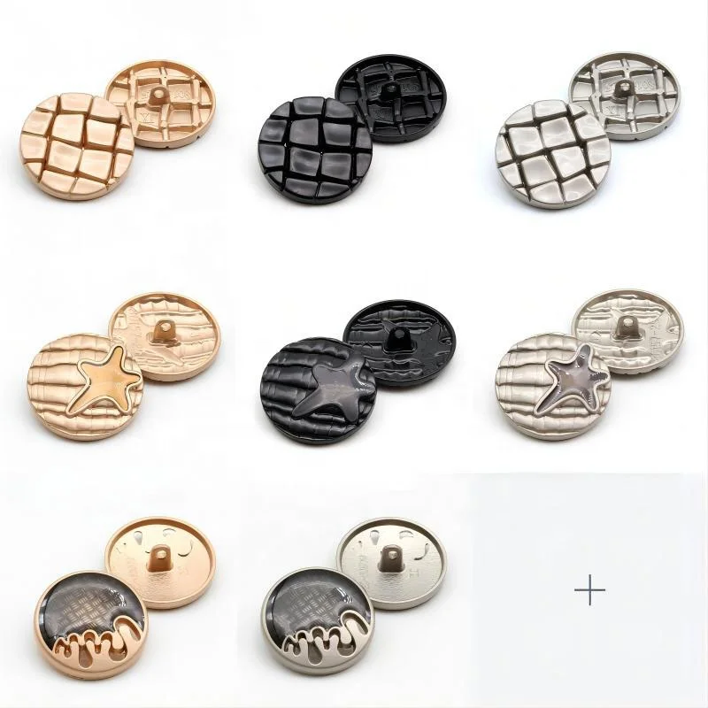 Alloy Sew Shank Button Garment Accessory Metal Sewing button For Coats