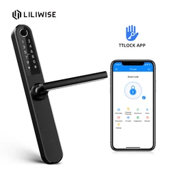 Wifi BLE Remote Control Smart Mortise Cylinder Lock For Aluminum Door