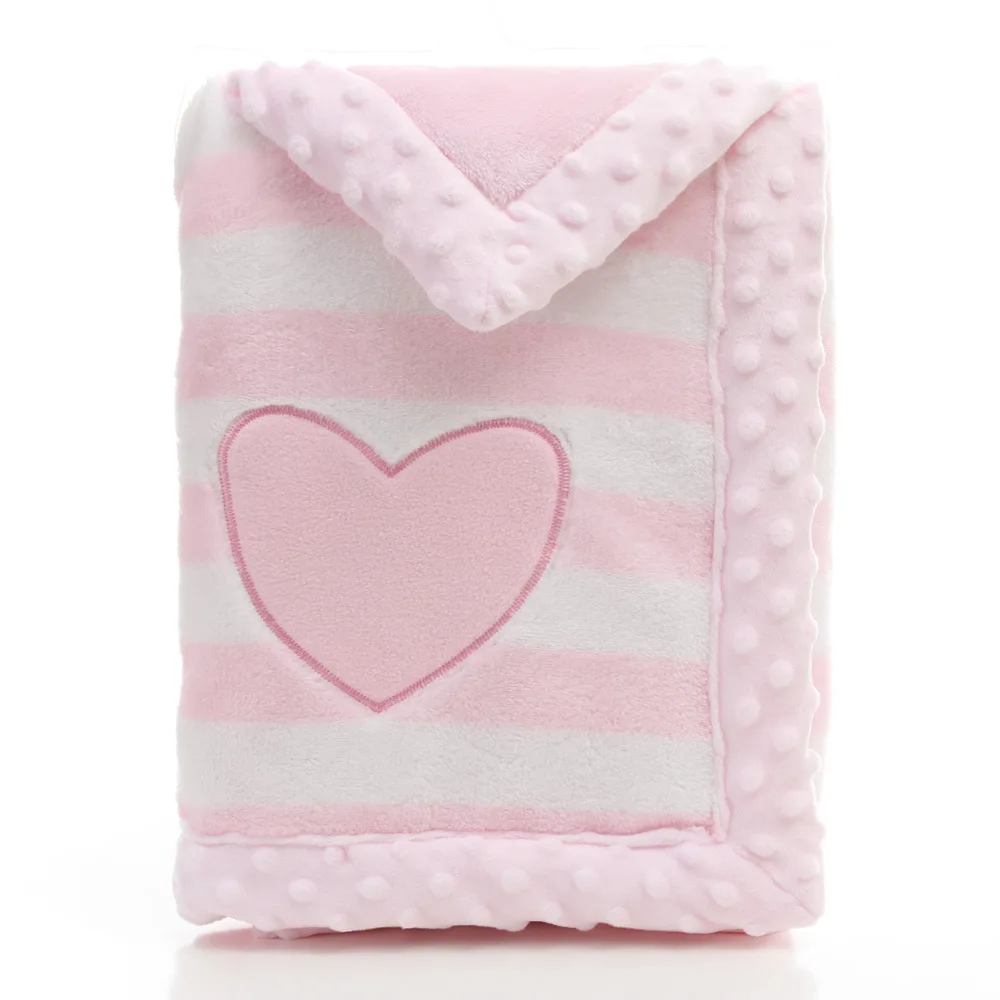 Wholesale Factory Simple Double-deck Flannel Blanket and Cozy Fleece Blanket for Baby and Kids