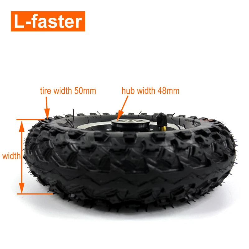 8 Inch Inflated Wheel 200x50 Pneumatic Off-road Tire For Electric Scooter Mountain Skateboard