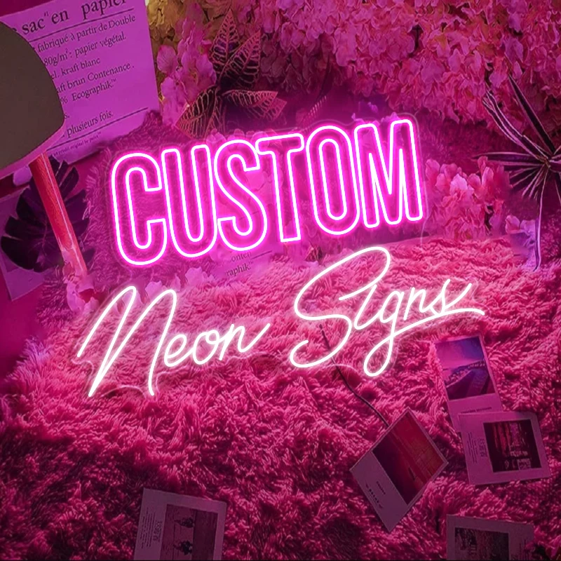 Manufacturer Fast delivery NO MOQ Dropshipping happy birthday led neon light letter custom LOGO neon sign custom