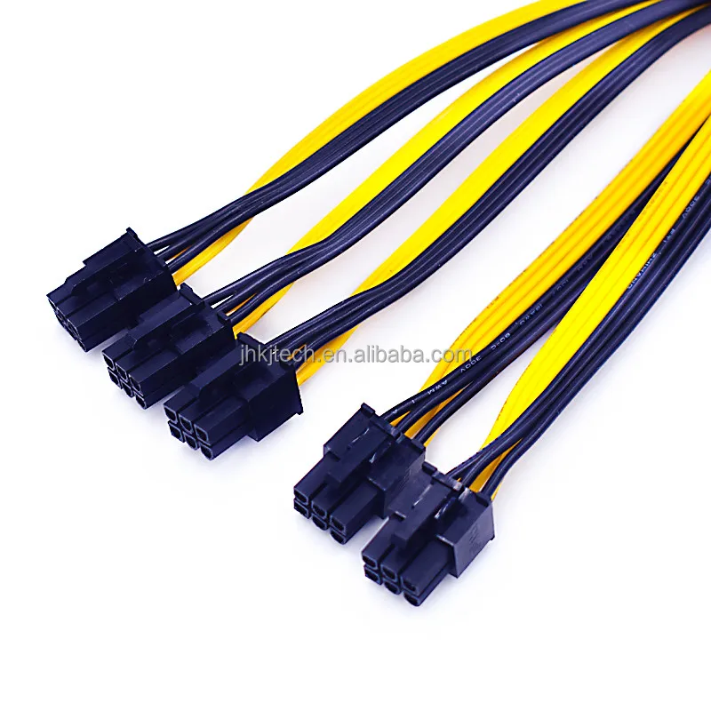  Блок питания для майнинга биткоинов Litecoin S7 S9 S11 14-5 O-терминал 5 * PCI-E 6pin GPU видеокарта сплиттер кабель 40 см