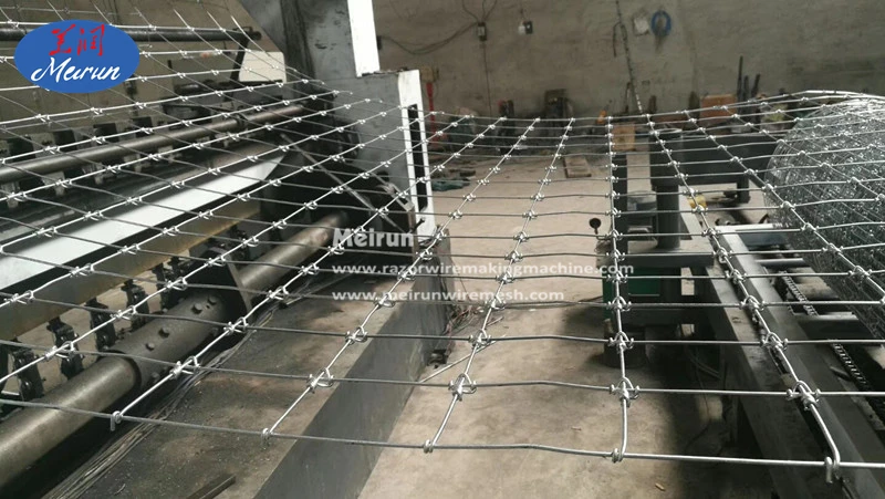 New design automatic agricultural fixed knot hinge joint wire mesh land field fence machine