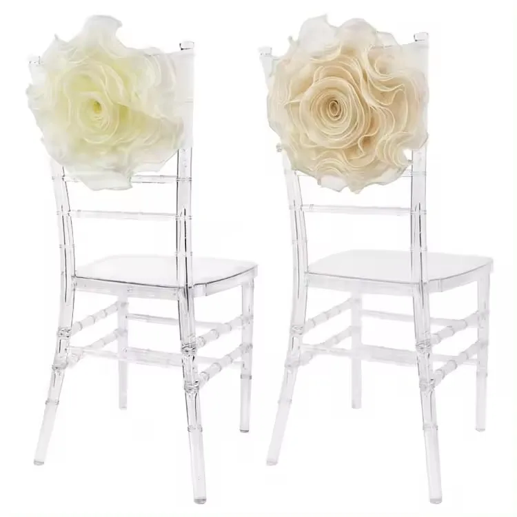 Cheap Modern Crystal Clear Plastic Polycarbonate Tiffany Resin Chiavari Acrylic Ghost Hotel Wedding Event Chairs