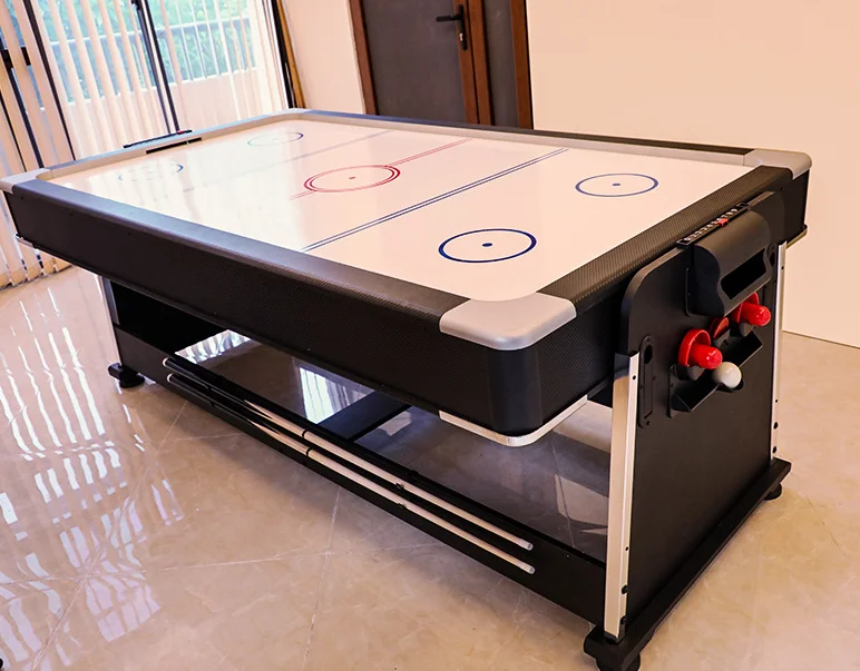 New Design Multifunctional 4 in 1 Modern multi game billiard pool table with air hockey table tennis table and dinning