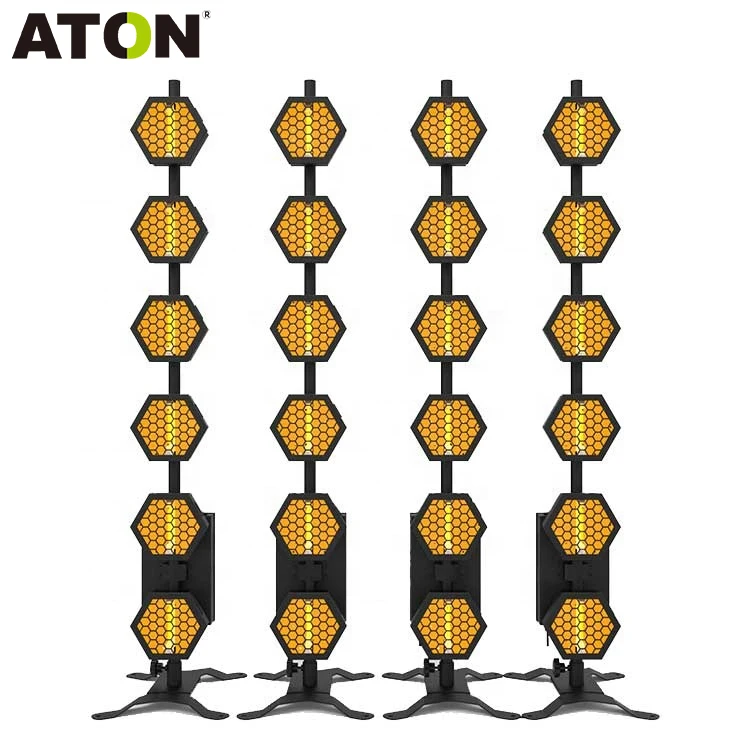 HOT LED retro 6x60W effect lights strobe retro stage lights DJ background light concert wedding event show