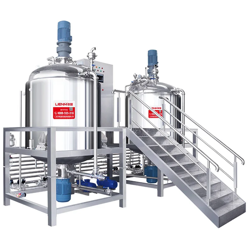 Hair conditioner cream  Making Machine Production Tank  Stainless steel electric heating Mixer Homogenizing Tank