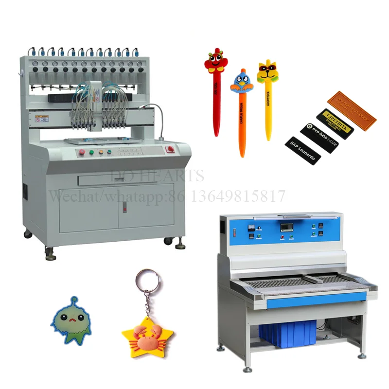 Машина для дозирования жидкости, изготовление брелоков из ПВХ