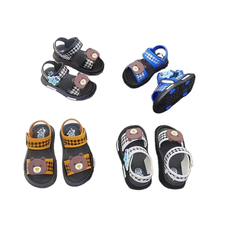 New arrival summer breathable cute beach cartoon eva sole outdoor kid boys sandals