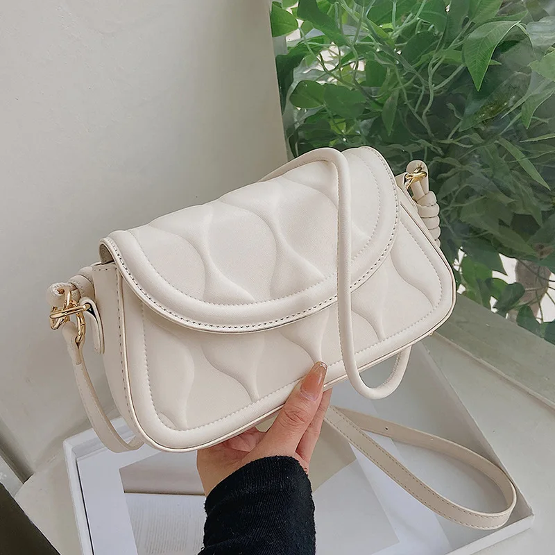 Wholesale Flap Custom PU Leather New Design One Shoulder Fashion Bags Tote Handbags