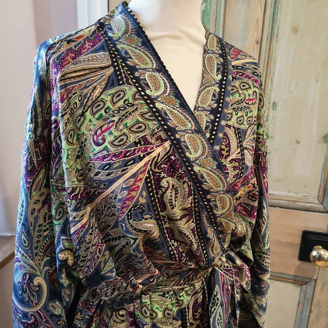 Женское атласное платье-кимоно короткое платье с цветочным принтом для свадебной вечеринки