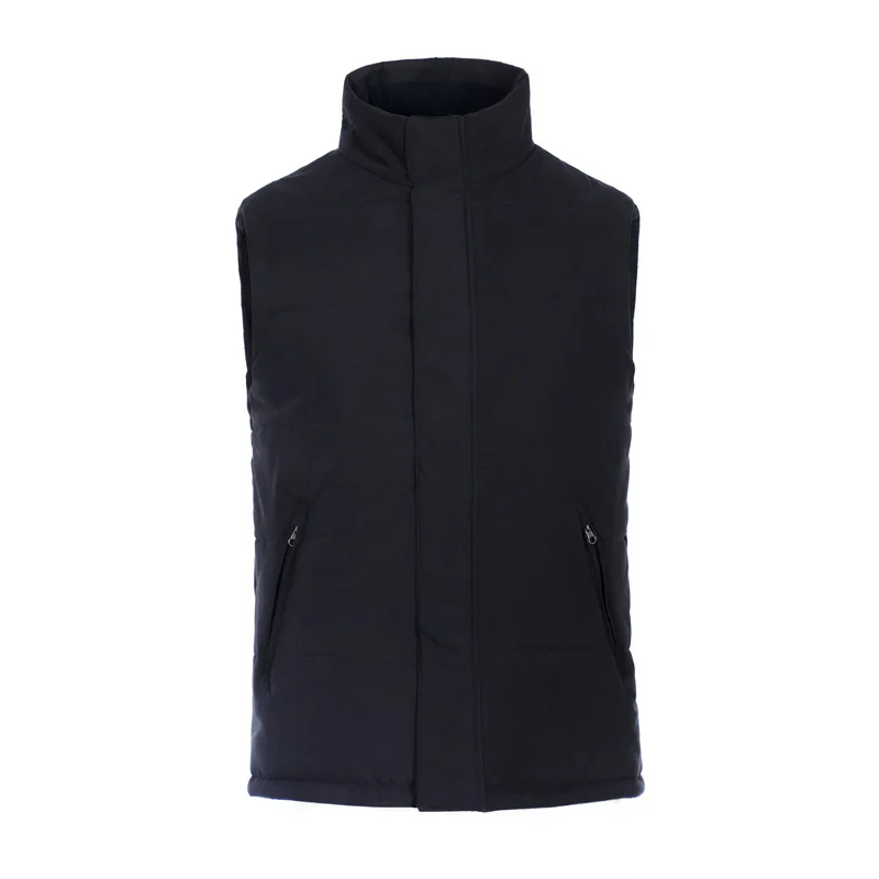 Lightweight Windproof Zipper Heating Vest Warm Sleeveless Jacket Custom Thermal Winter Vest For Men