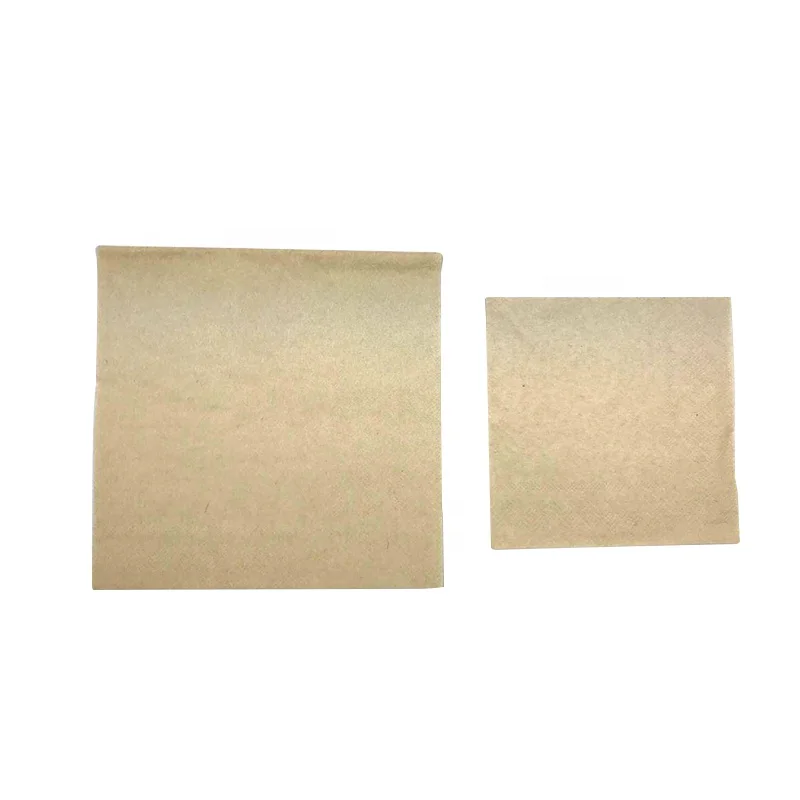 Linen Feel Disposable High Quality Pure Natural Primary Cocktail Bamboo Product Paper Napkin