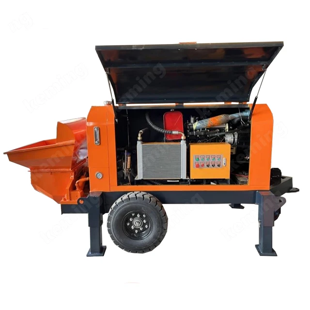 125 mm pipes diesel Concrete Pump S tube concrete conveying Pump in construction site