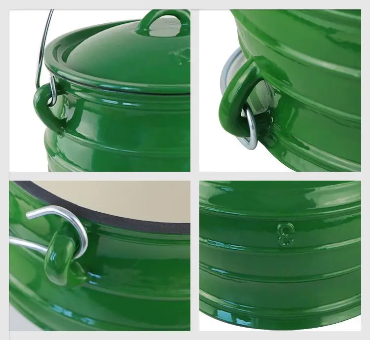 Non-stick Cookware Dutch Oven Camping Cast Iron Casserole with Lid