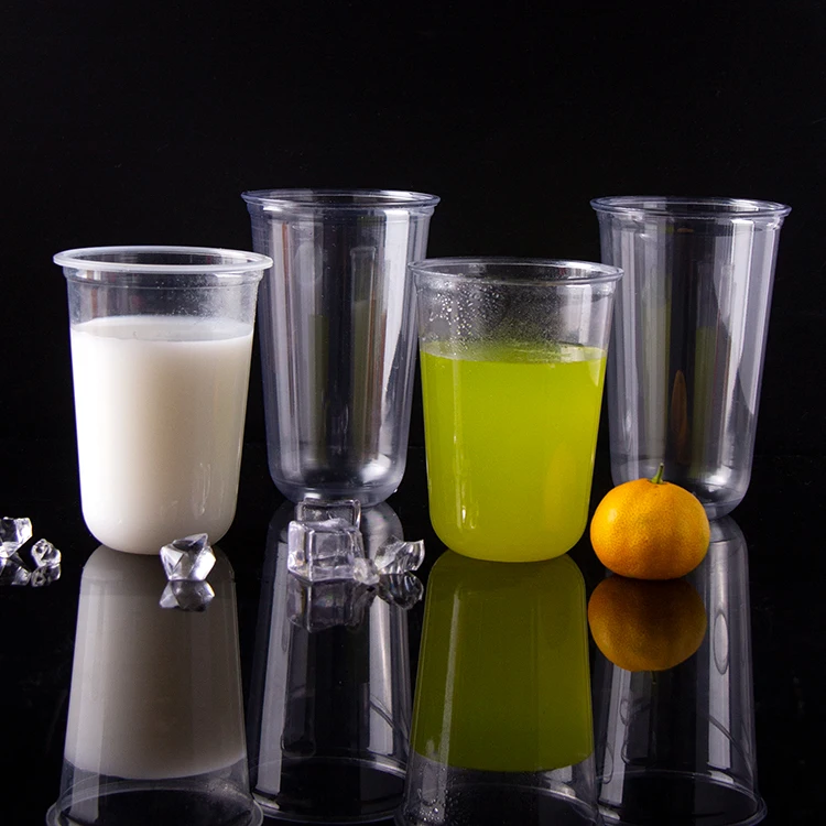 Food Grade 8Oz 12Oz 16Oz 20Oz 24Oz Clear Pp Plastic Milktea Coffee Cup With Lid