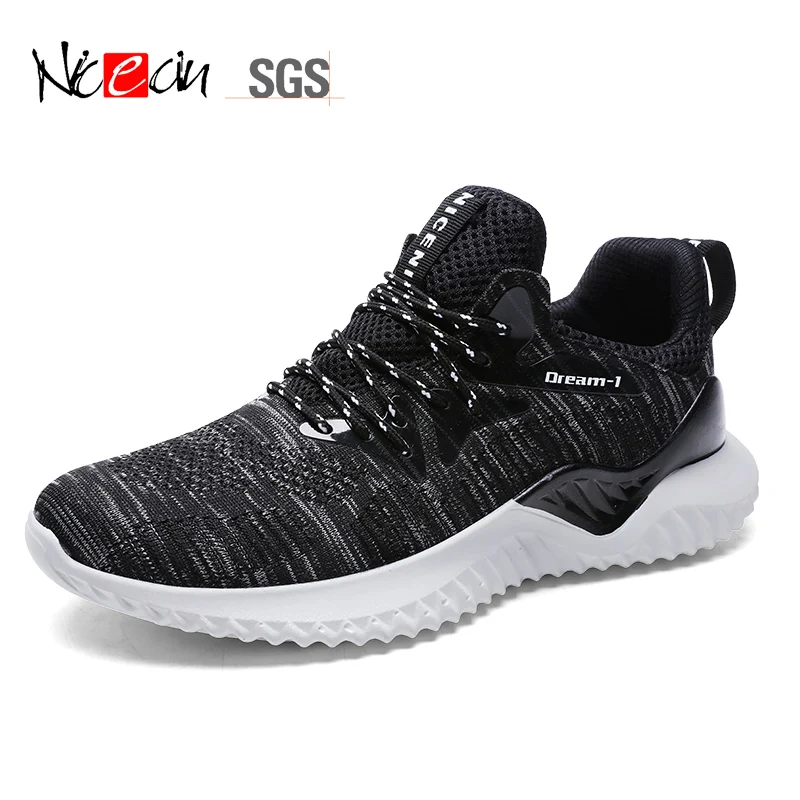 Men Shoes Sports Chunky Sneakers Fly knit Breathable EVA Sport Shoes Sepatu Sneakers