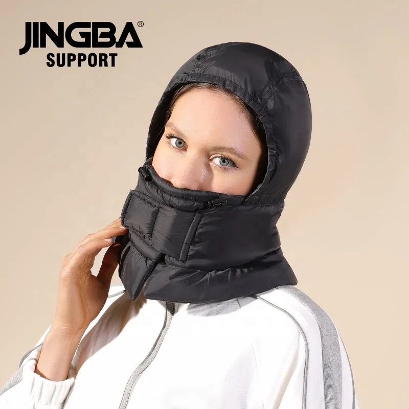 JINGBA Factory SupplyLight Warm Winter Climbing Cycling Adjustable Hat Helmet Liner Ear Neck Protector All-round Wrapper Scarf