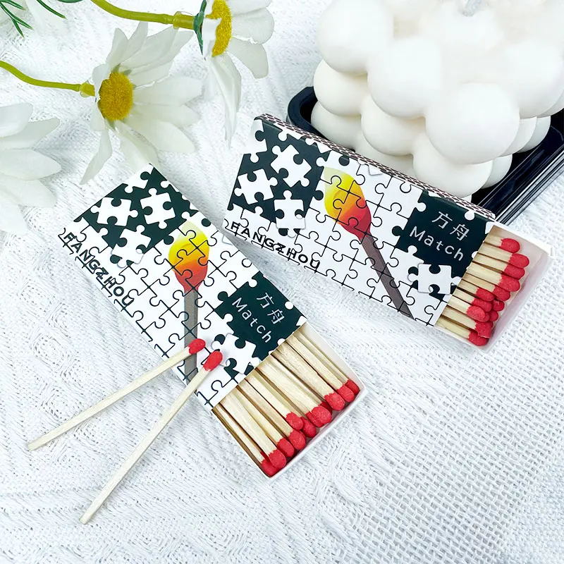 FZMATCH Safety match factory high quality puzzle illustration matchbox Safe and Ecological Materials Clean Customized Matches