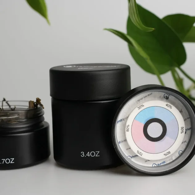 62% RH boveda 2-way humidity control jar for dried flowers herb spice leaves leaf grass Food Storage & Container Packaging