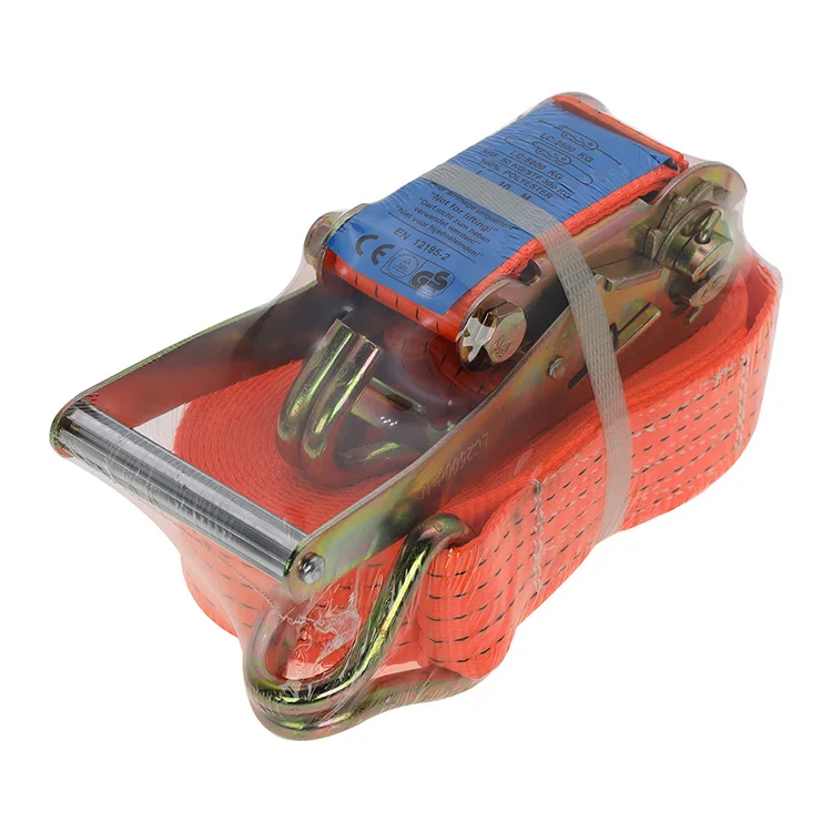Factory cheap price 2inch 50mm PP tie down straps ratchet truck loading cargo lashing belt ratchet straps