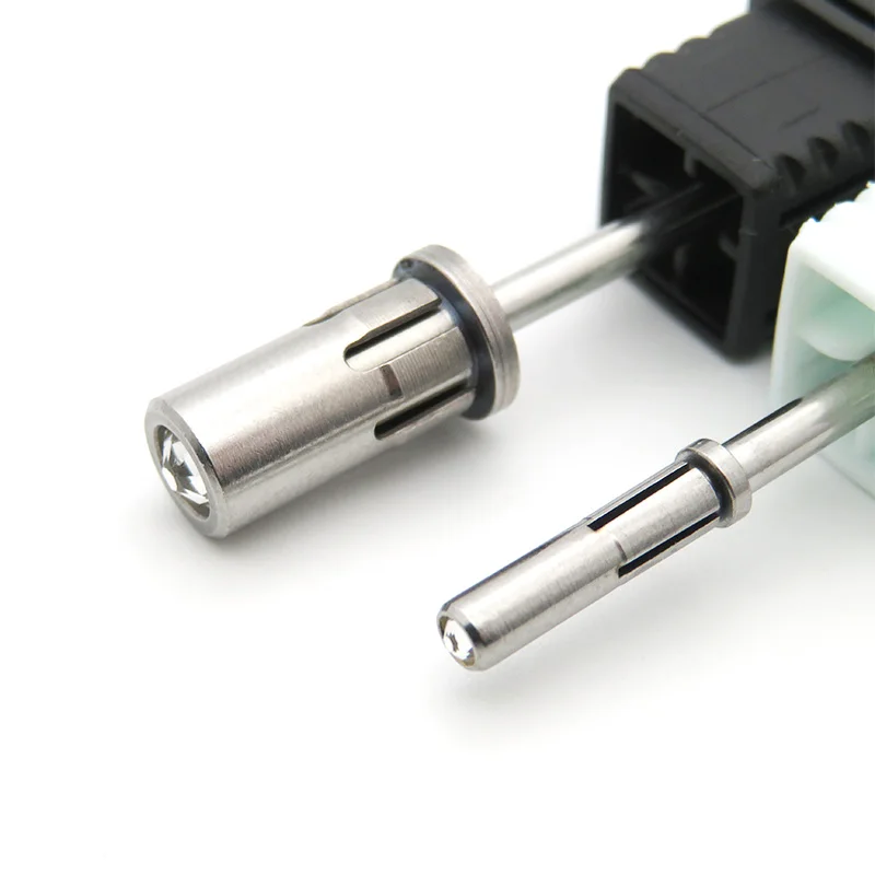 Manicure Pedicure Nail Sanding Band Mandrel Stainless Steel Crystal Easy-Off Holder Nail Drill Bit Sanding Sleeves