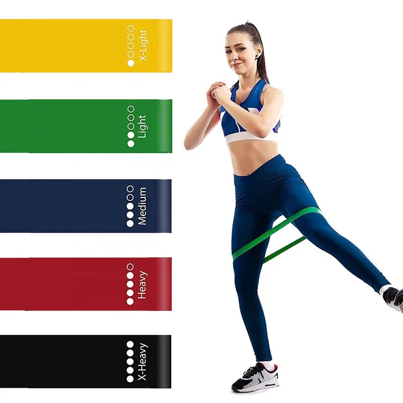 Quality hip bands resistance pattern elastic fitness training resistance bands heavy duty latex bands