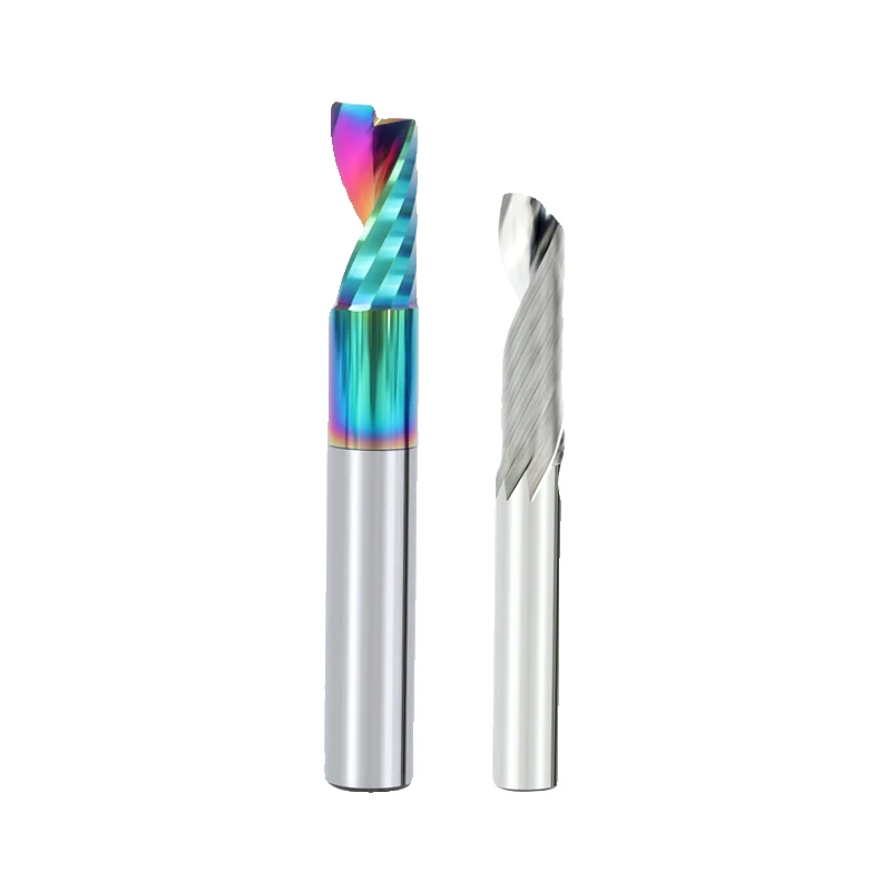 MDBT Single flute 3.175MM spiral carbide end mill tungsten steel end mill for aluminum Mold Making for aluminum