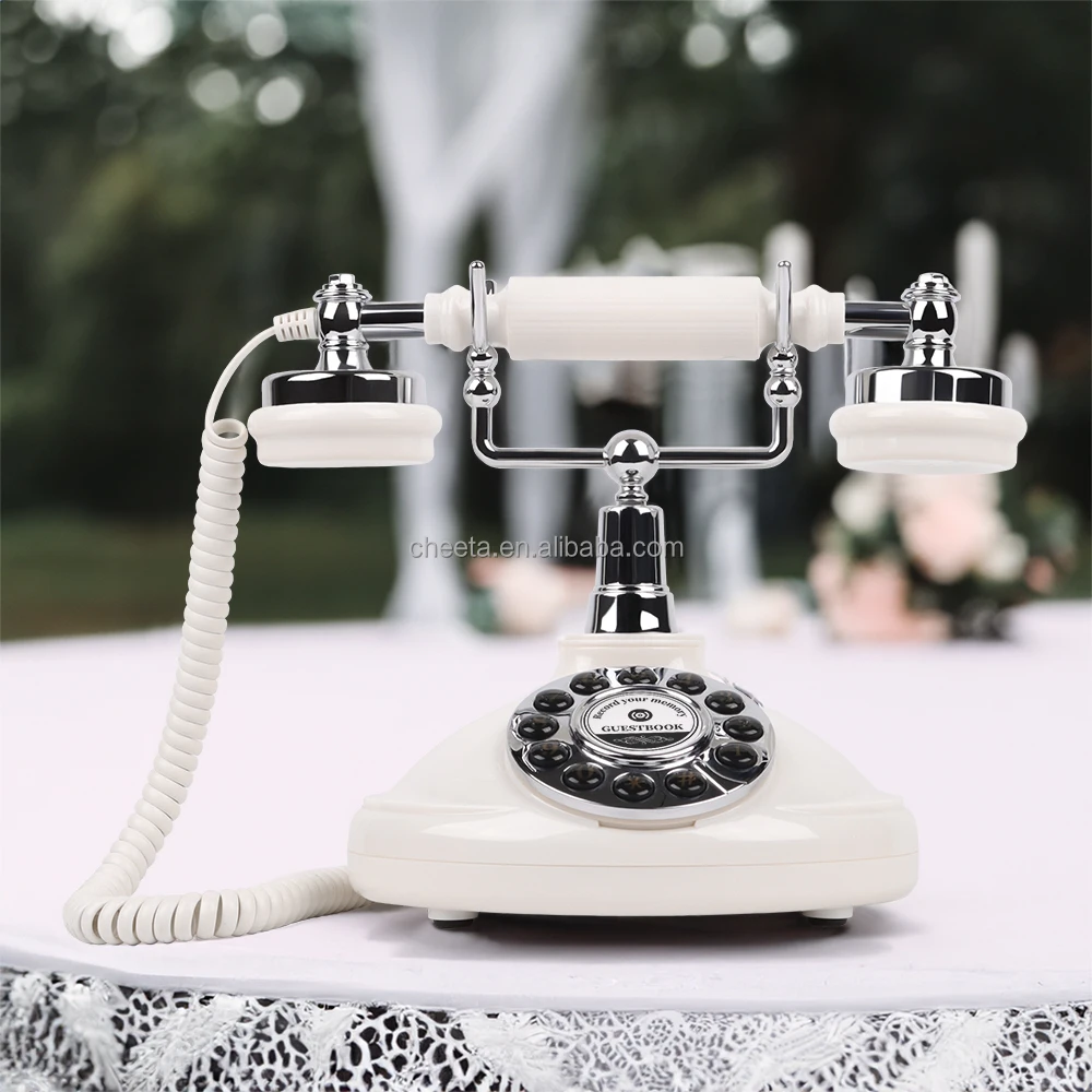 Marble Audio Guest Book Wedding Vintage Record Audio Message with Guest Book