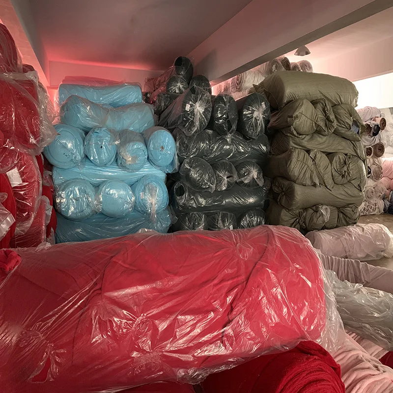 China cheap various colors dyed flannel fabric stock lots mixed fabric