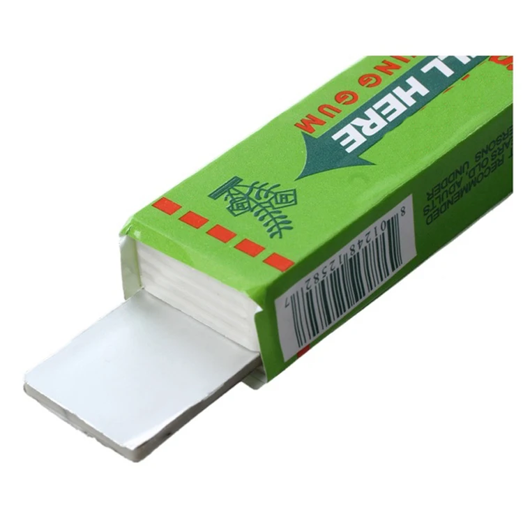 factory price white protect your teeth customized paper packing sugar free xylitol chewing bubble gums