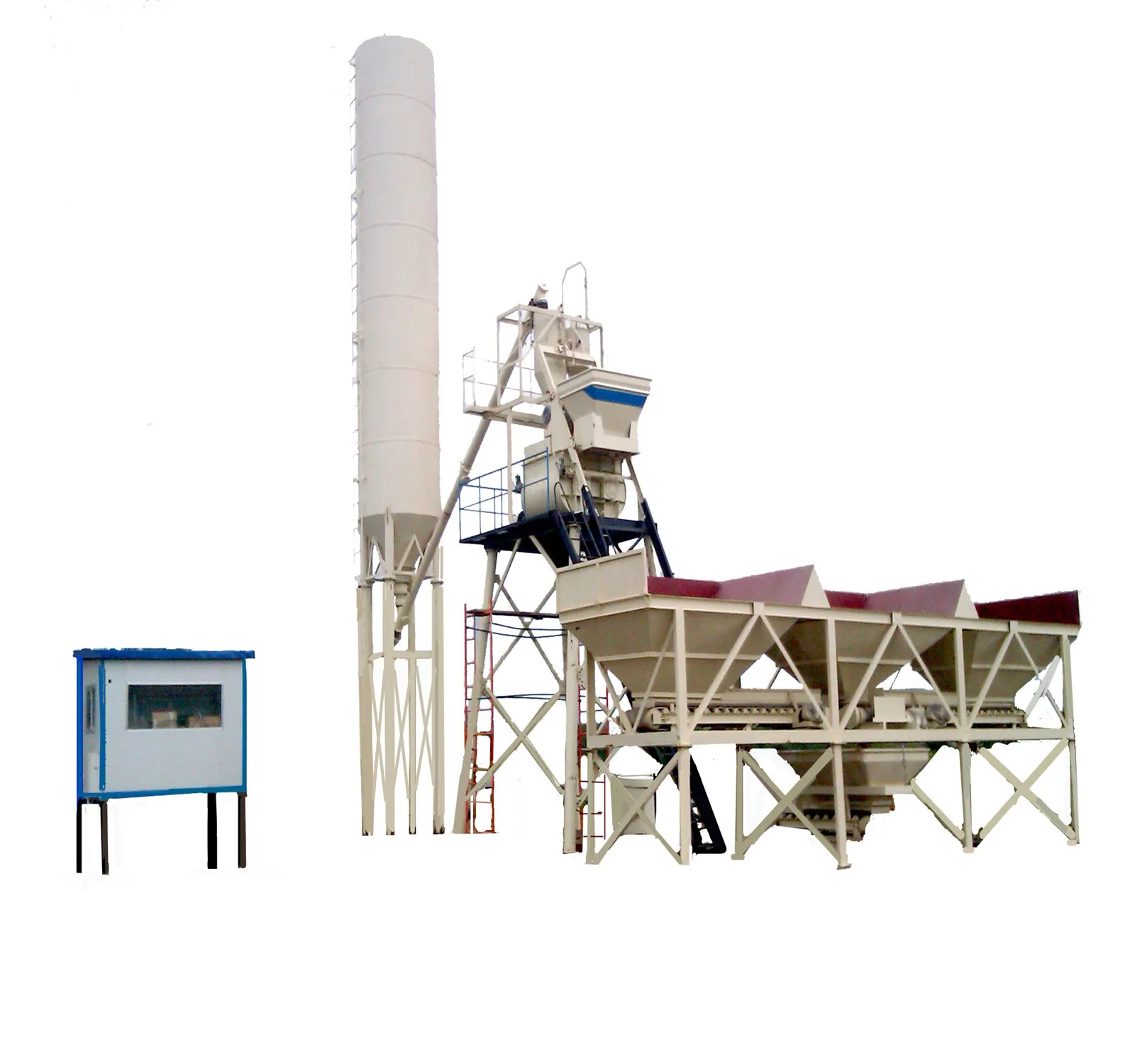 high quality  HZS50  concrete batching plant concrete mixing plant for ready mix concrete with china factory price