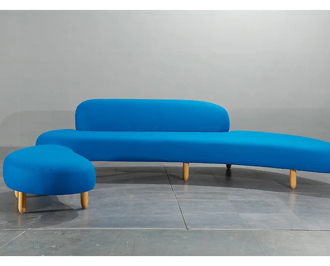 Nordic style sofa furniture modern living room lobby simple curved sofa relax area