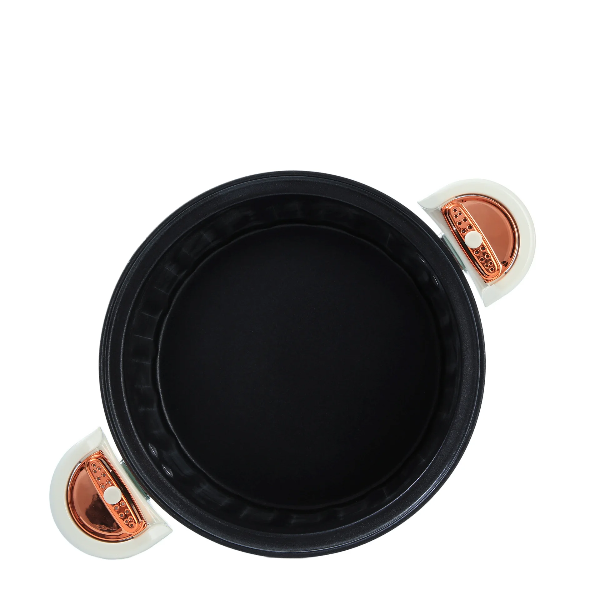 Household non stick micro pressure cooker double ear soup pot large capacity gas cooker Enamel Pot Cooker With Glass Lid