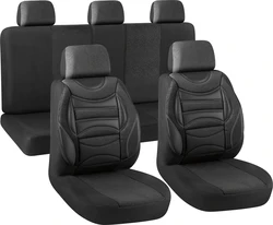 New Style Accessories Universal Leather 9Pcs Four Seasons Business Durable Car Seat Cover