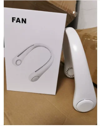 mini silent blameless hanging rechargeable neck cooling usb fan mini portable 2400mah folding usb chargi