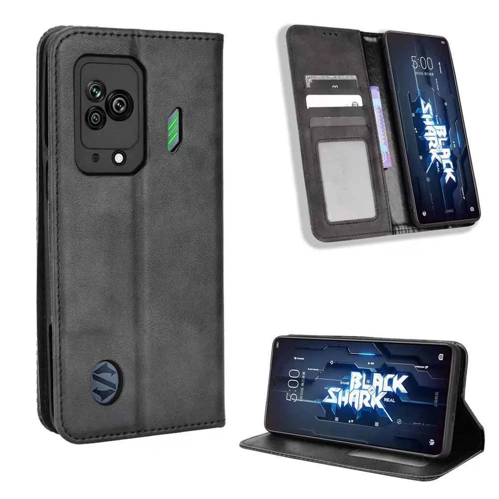 Retro Flip Wallet Leather Case Cover For XIAOMI Black Shark 5 5G